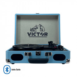 Mallette tourne disque rétro bluetooth Victor Metro Plus