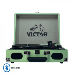 Mallette tourne disque rétro bluetooth Victor Metro Plus