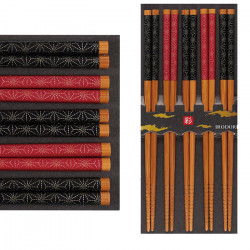 Ensemble de baguettes japonaises Asanoha